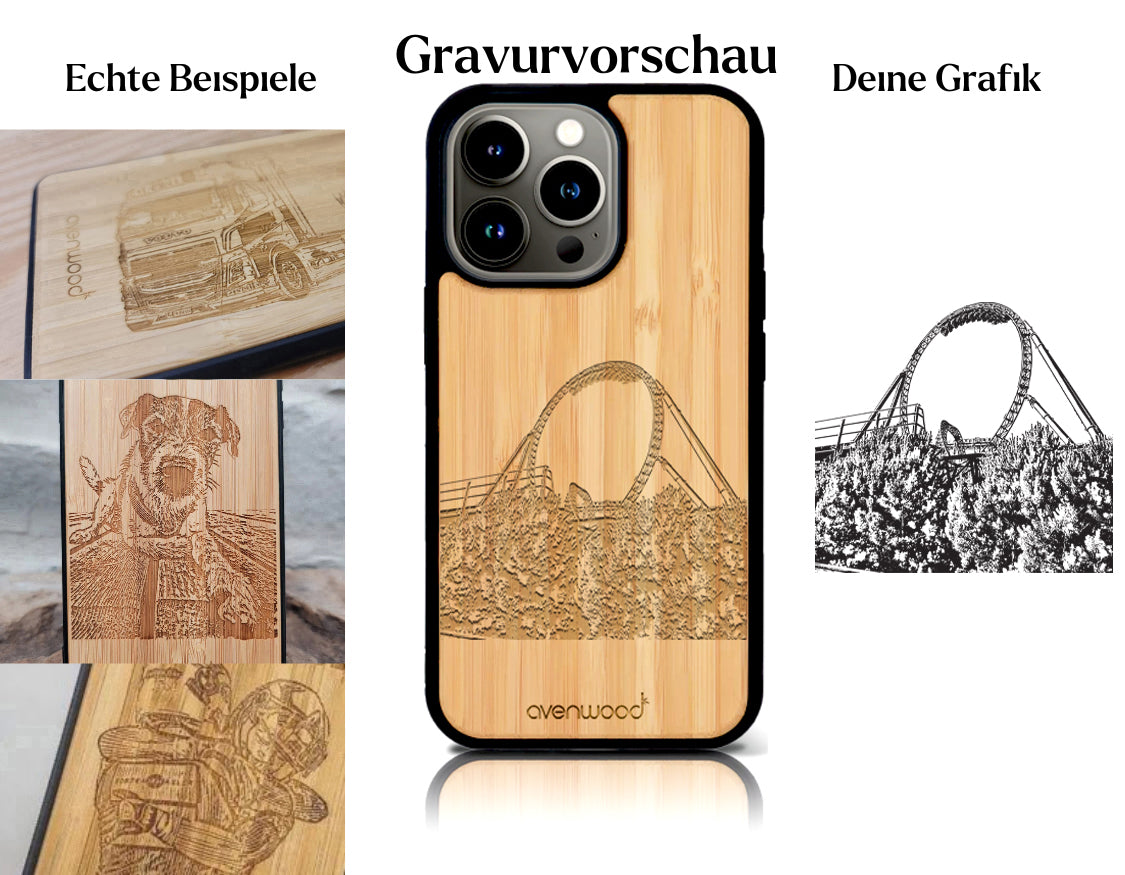 INDIVIDUEL iPhone 15 Pro bambou plastique